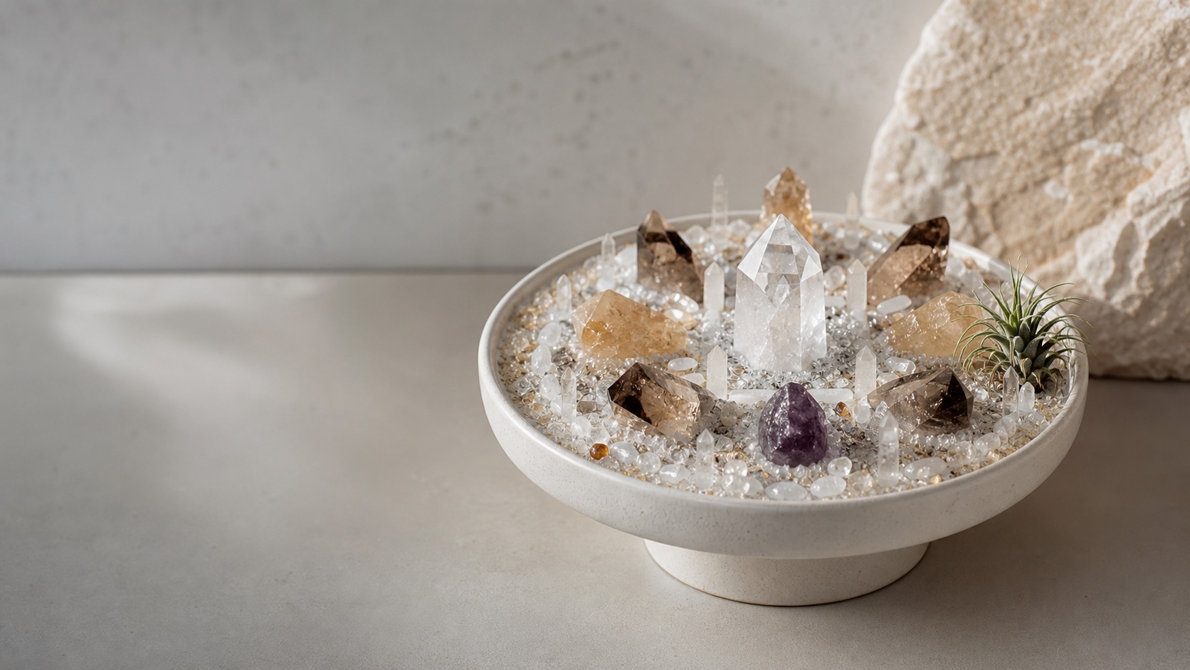 A balanced natural crystal grid associated with lasting partnership