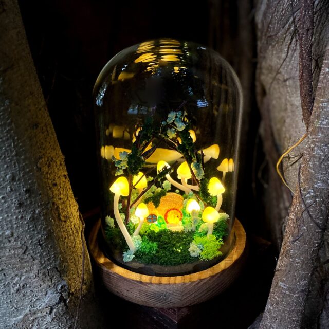Handmade Mushroom Lamp Nature Night Light Glowing Cloud Cottage Cute Mushroom Nightlight original gallery image 1