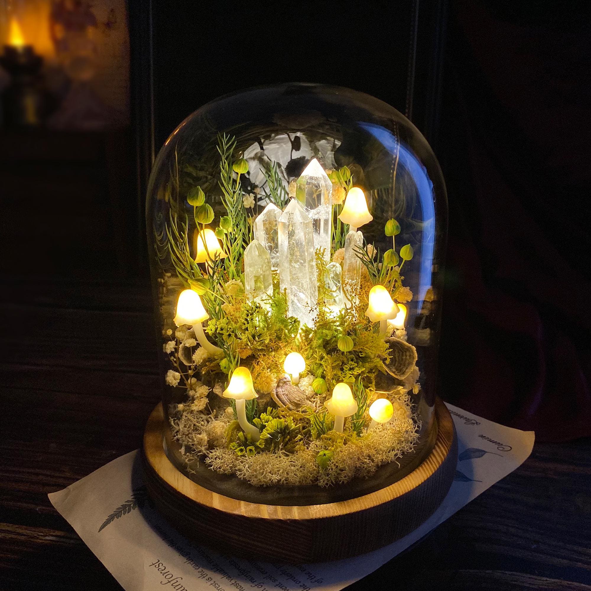 Glowing Crystal Pillars Night Light original gallery image 1