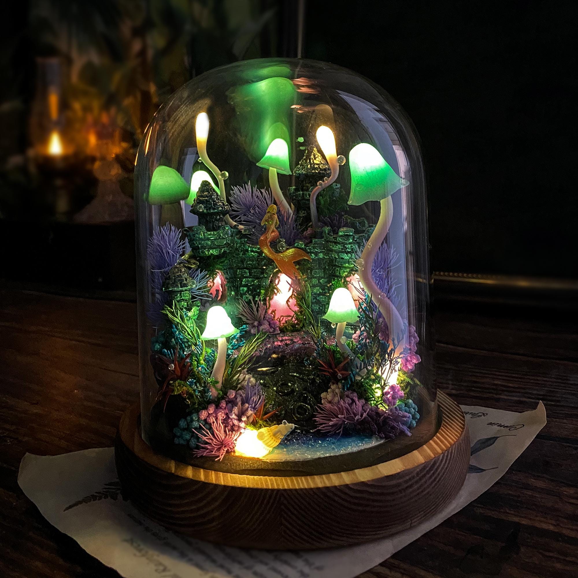 Fairy Tale Mermaid Castle Night Light original gallery image 1