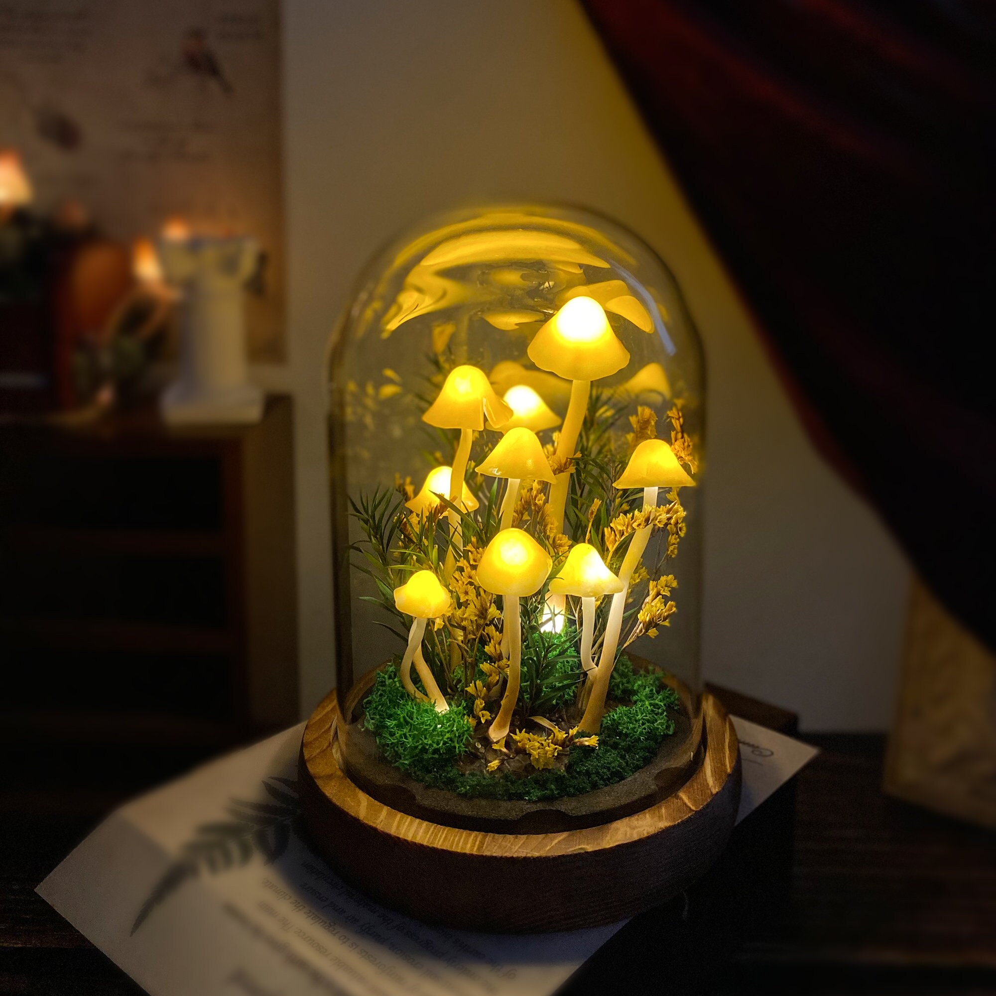 Enchanted Forest Mushroom Lamp original gallery image 2