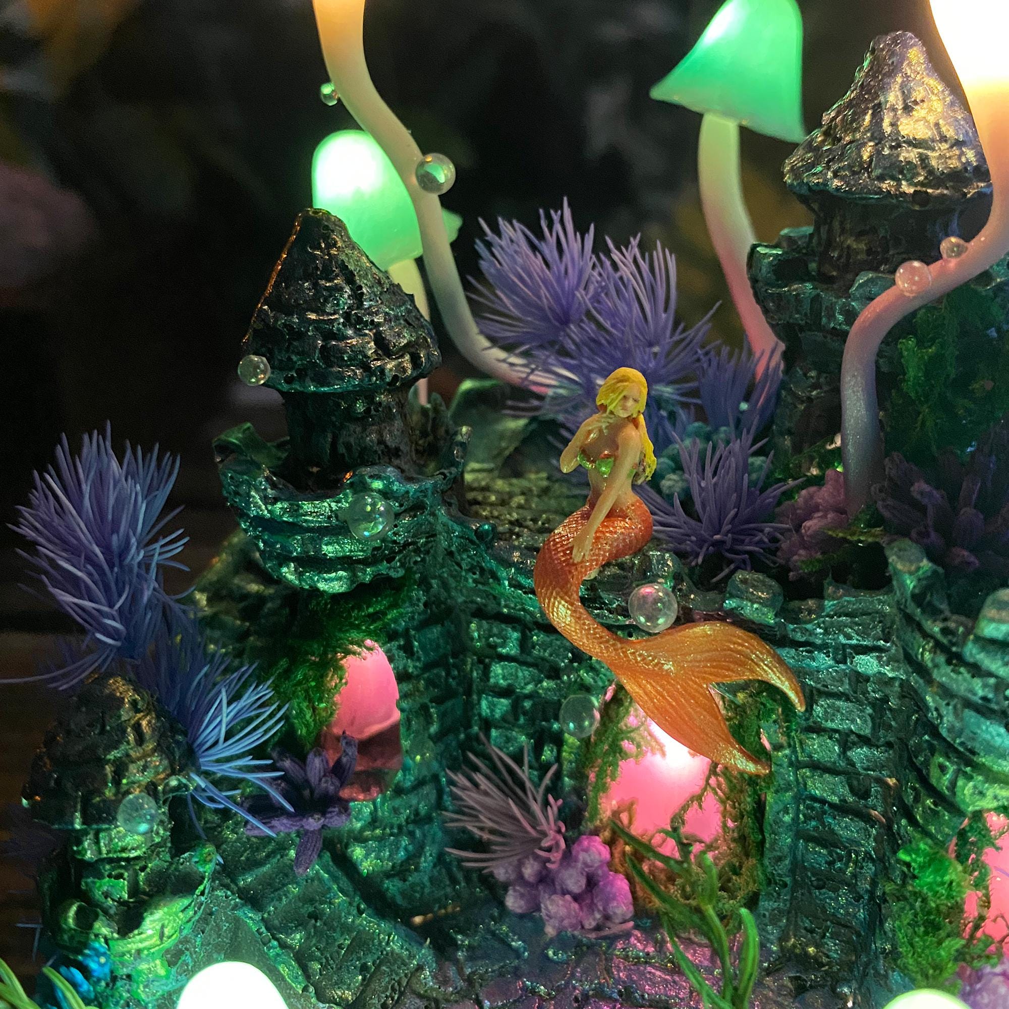 Fairy Tale Mermaid Castle Night Light original gallery image 2