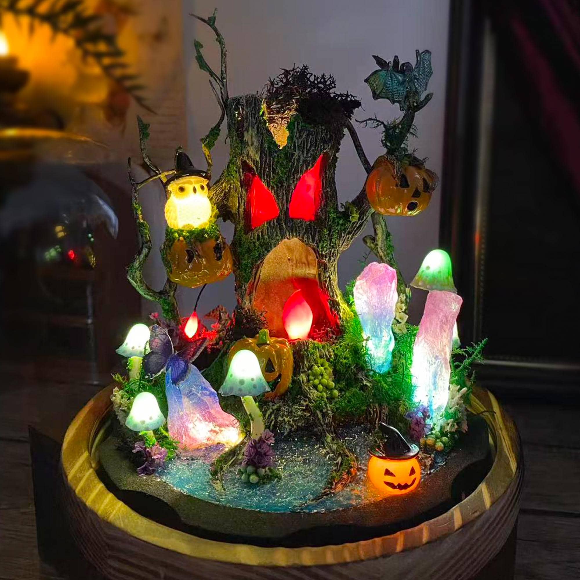 Halloween Pumpkin Spooky Tree Lamp original gallery image 2