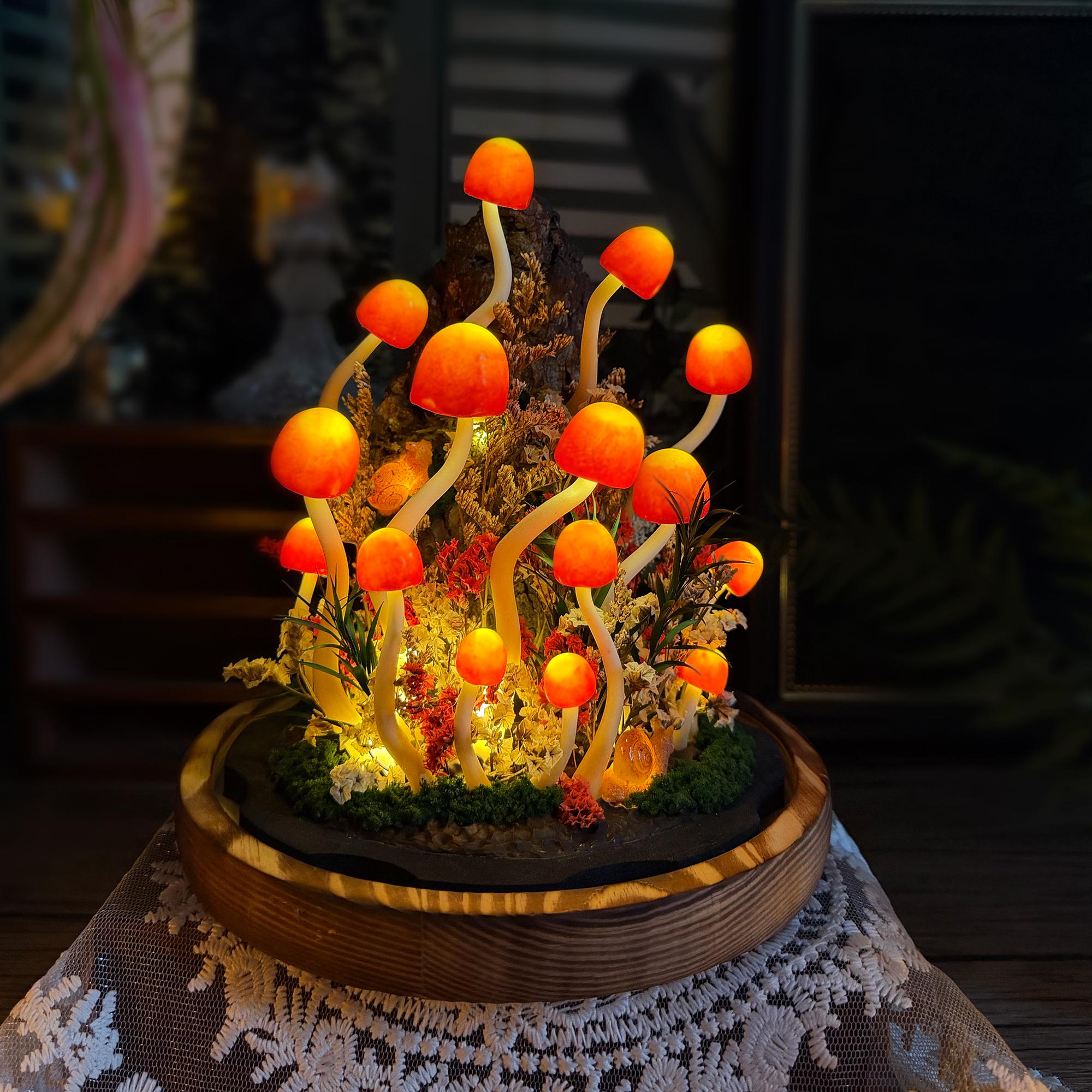 Handmade Large Mushroom Lamp original gallery image 2