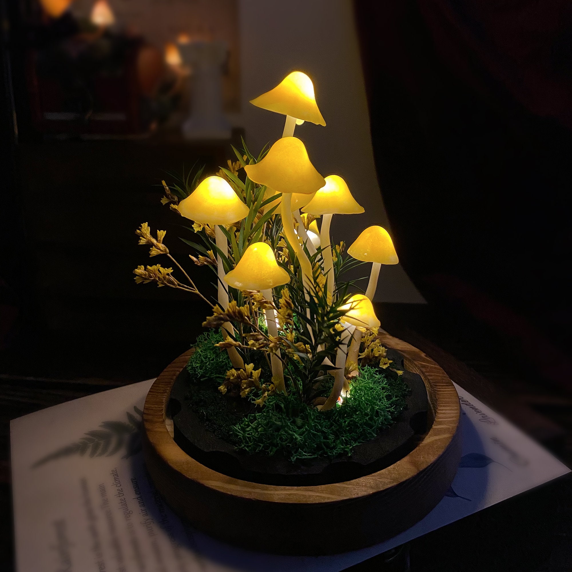 Enchanted Forest Mushroom Lamp original gallery image 3