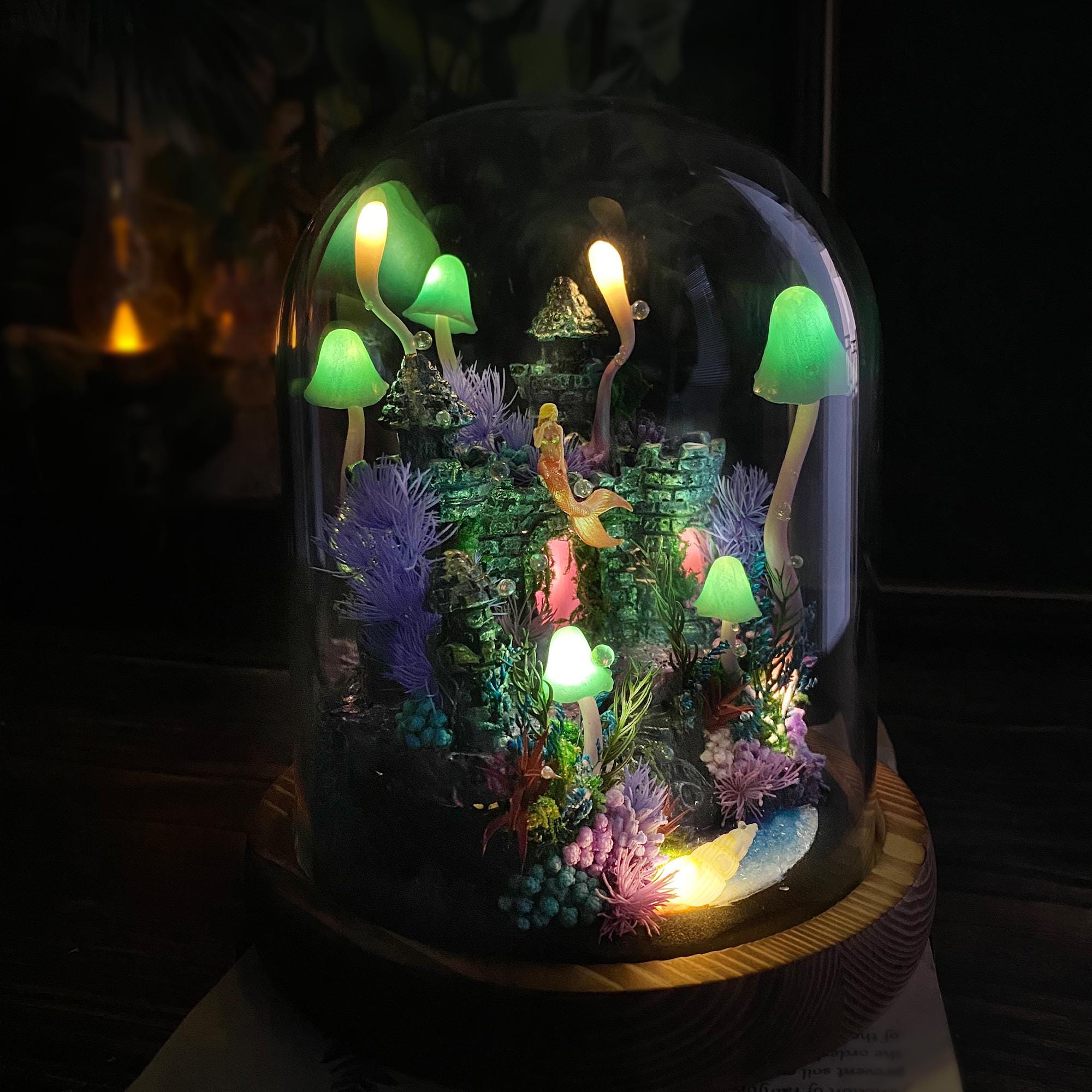 Fairy Tale Mermaid Castle Night Light original gallery image 3