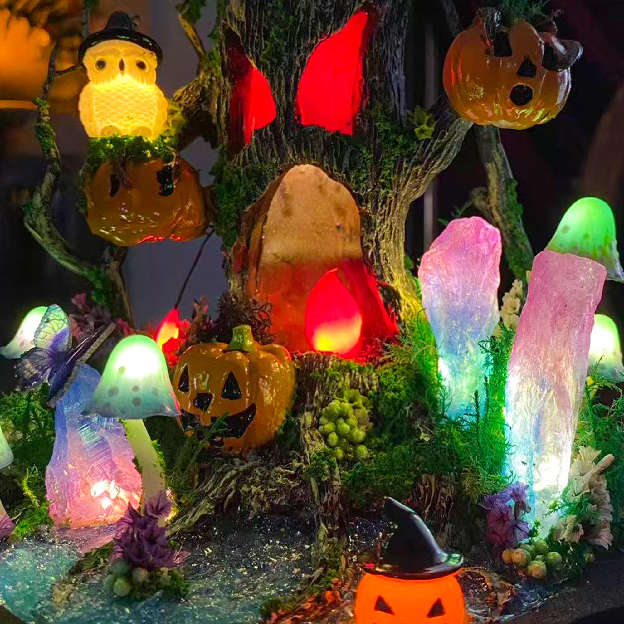 Halloween Pumpkin Spooky Tree Lamp original gallery image 3