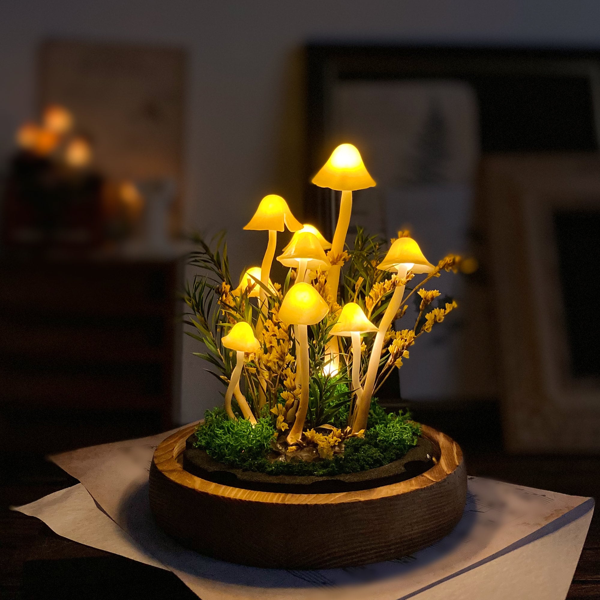 Enchanted Forest Mushroom Lamp original gallery image 4