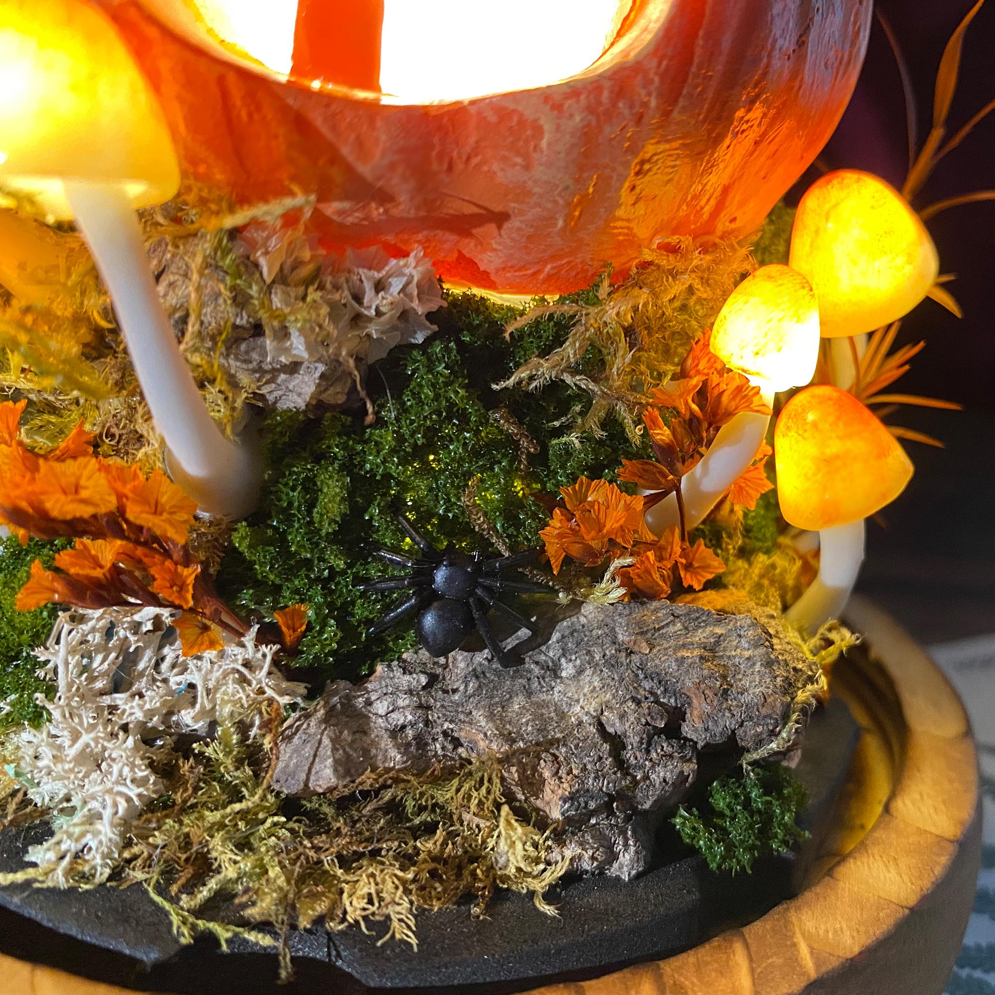 Halloween Pumpkin Mushroom Lamp original gallery image 4