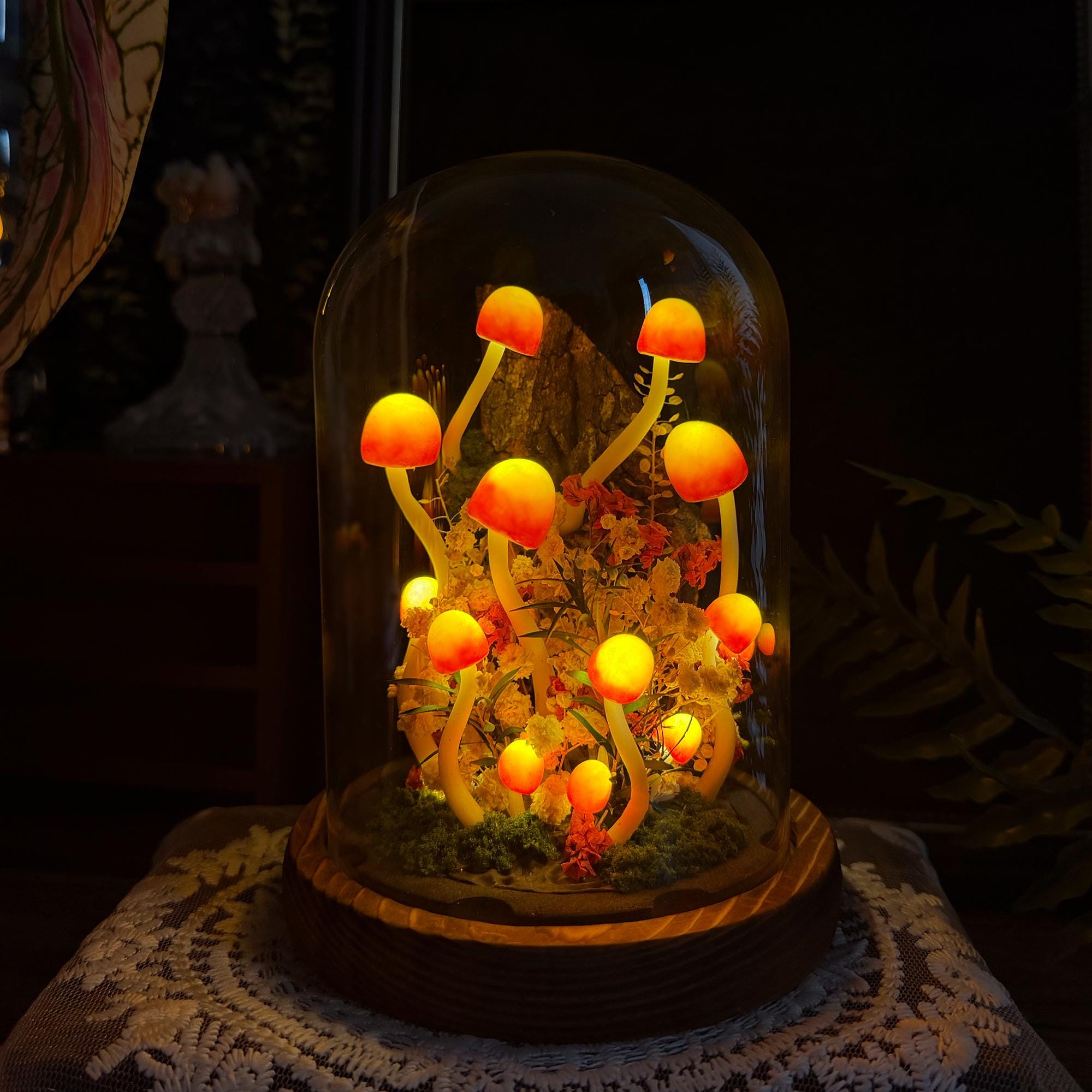Handmade Large Mushroom Lamp original gallery image 4