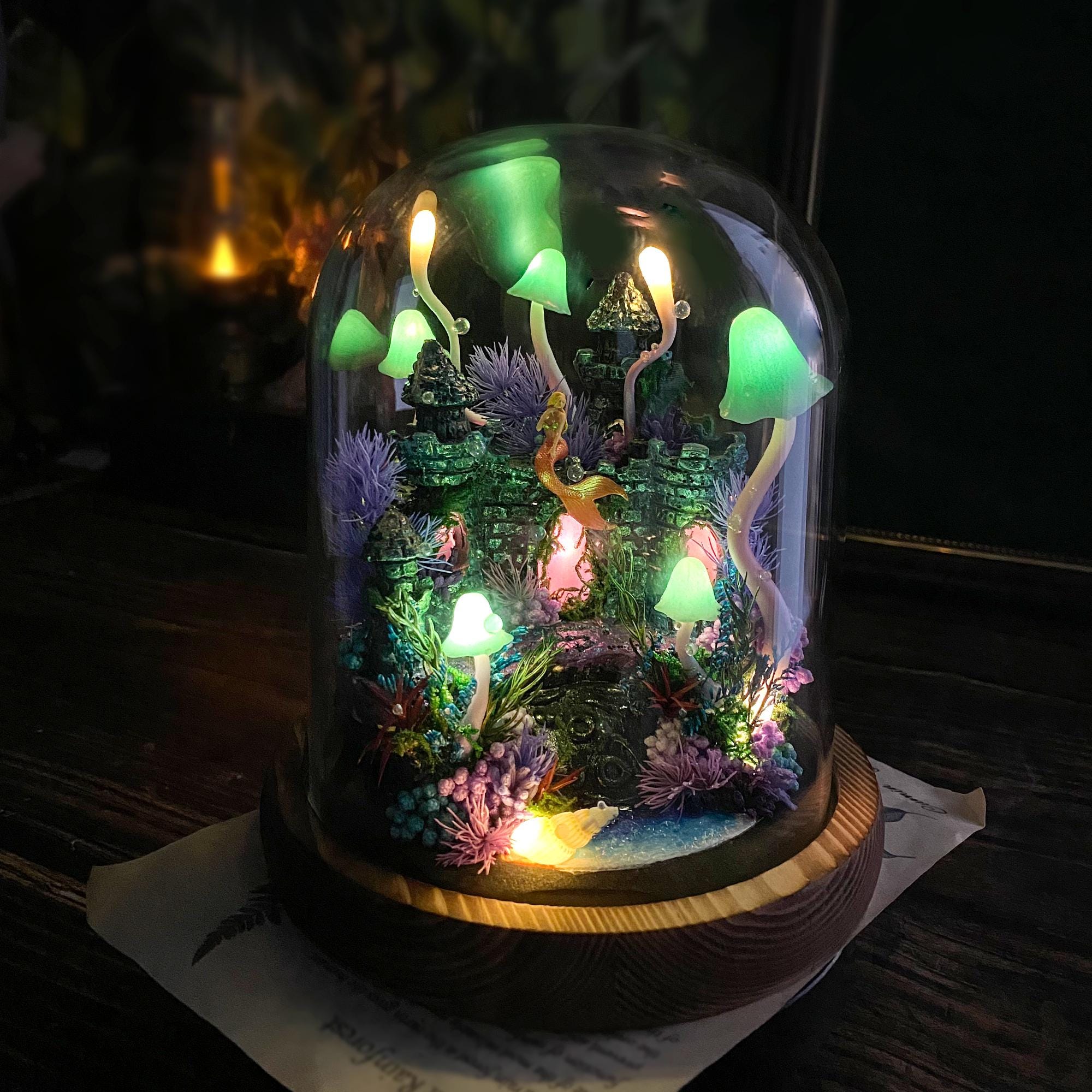 Fairy Tale Mermaid Castle Night Light original gallery image 5