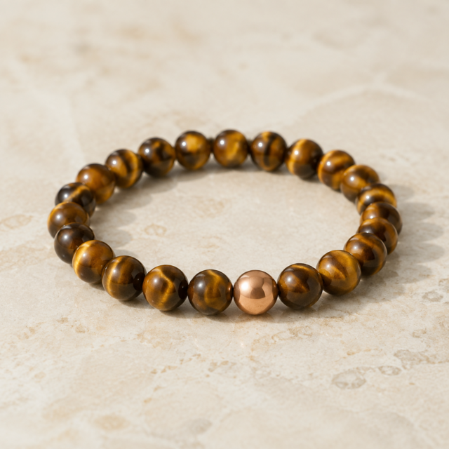 Tiger's Eye Bead Bracelet - representative Stellalith crystal jewelry image